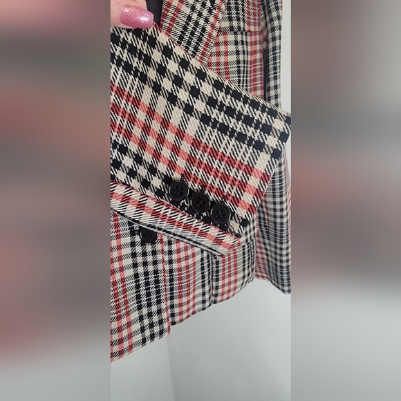 Vintage Giorgio Armani Checked Blazer Jacket Made In Italy Size 40 Wool - Picture 7 of 9